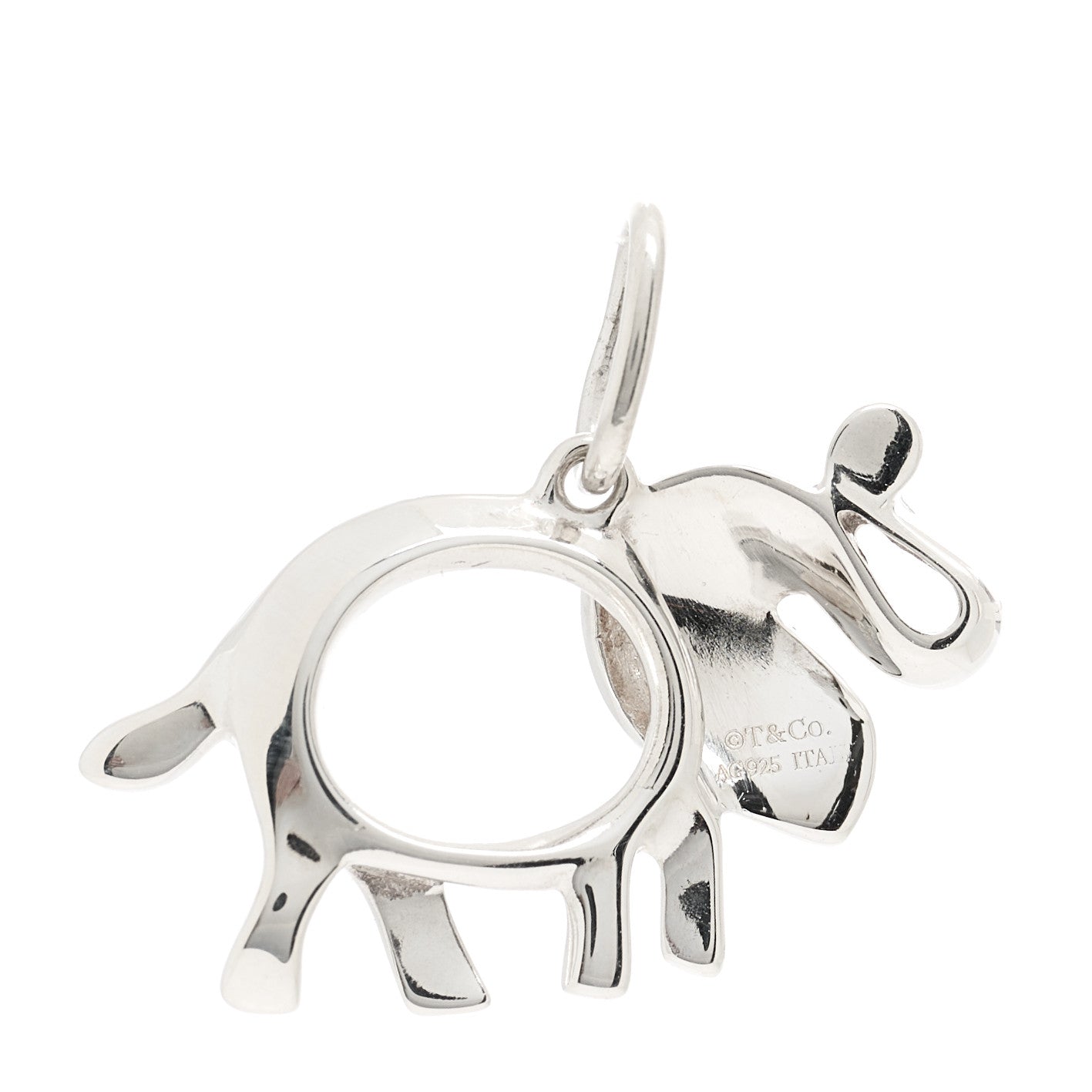 Tiffany Sterling Silver Tsavorite Save the Wild Elephant Charm 3 of 3