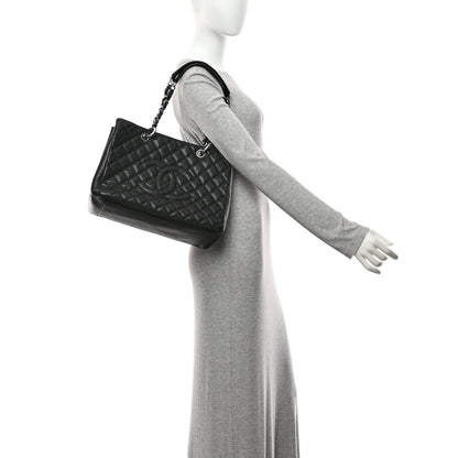 Chanel Caviar Quilted Grand Shopping Tote GST Black 2 of 10