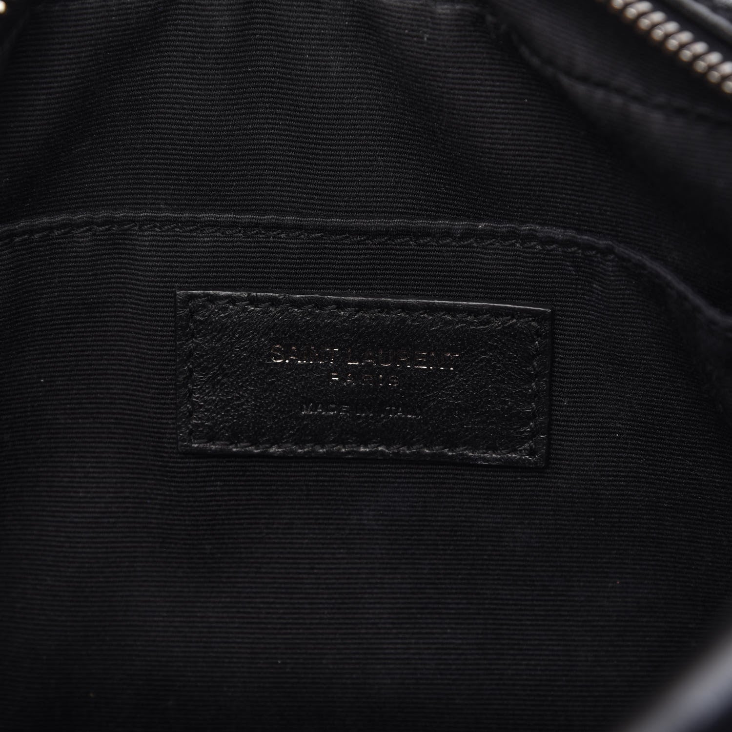 Saint Laurent Calfskin Matelasse Monogram Lou Camera Bag Black 8 of 10