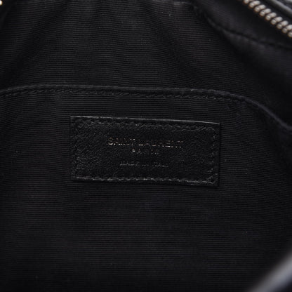 Saint Laurent Calfskin Matelasse Monogram Lou Camera Bag Black 8 of 10