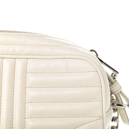 Prada Soft Calfskin Diagramme Crossbody Bag White 7 of 10