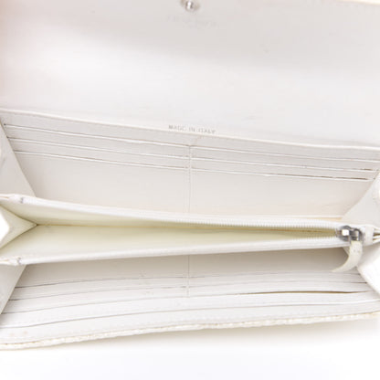 Chanel Tweed Quilted Zip Flap Wallet White 4 of 13