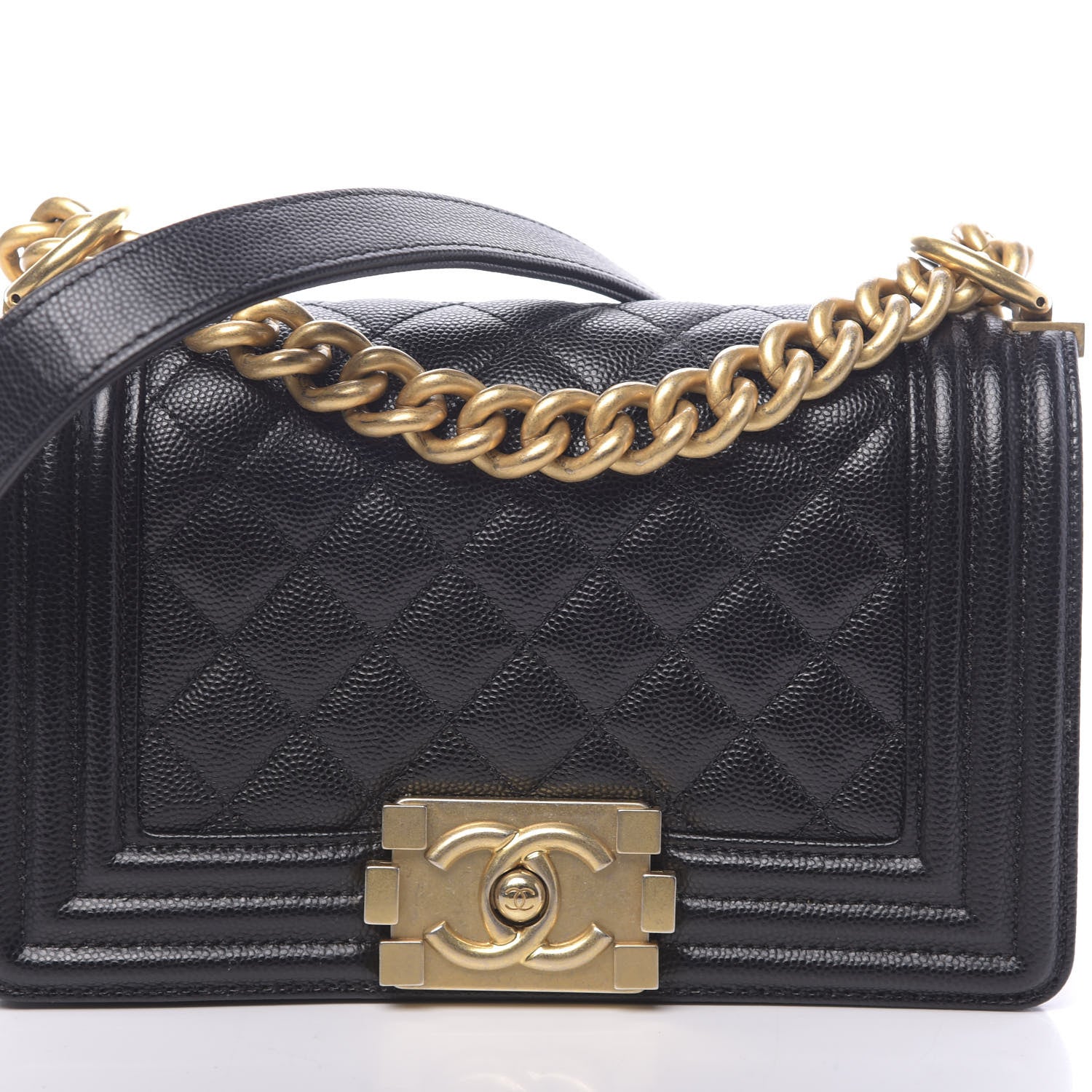 Chanel Caviar Quilted Small Boy Flap Black 10 of 11