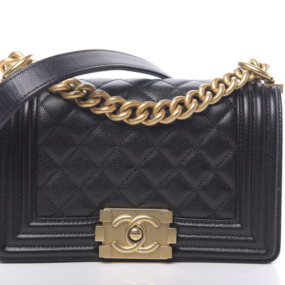 Chanel Caviar Quilted Small Boy Flap Black 10 of 11