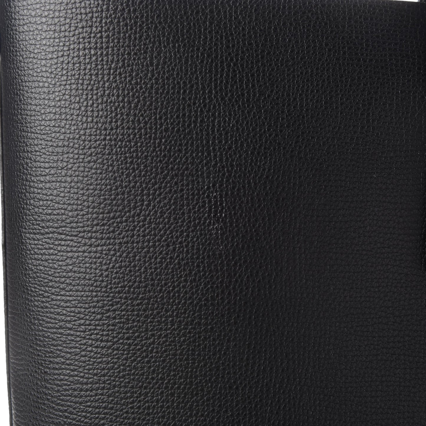 Calfskin Crest Embossed Large Tote Black