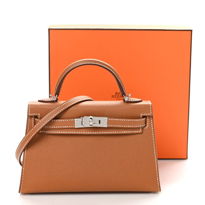 Hermes Epsom Mini Kelly Sellier 20 Gold 12 of 12