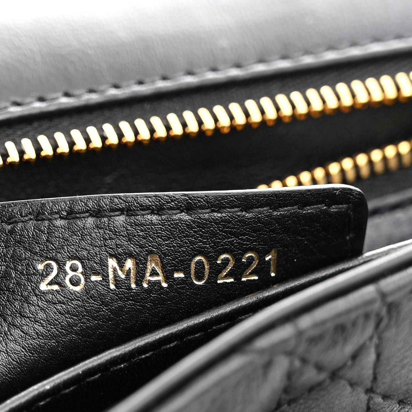 Grained Calfskin Cannage Large Caro Bag Black