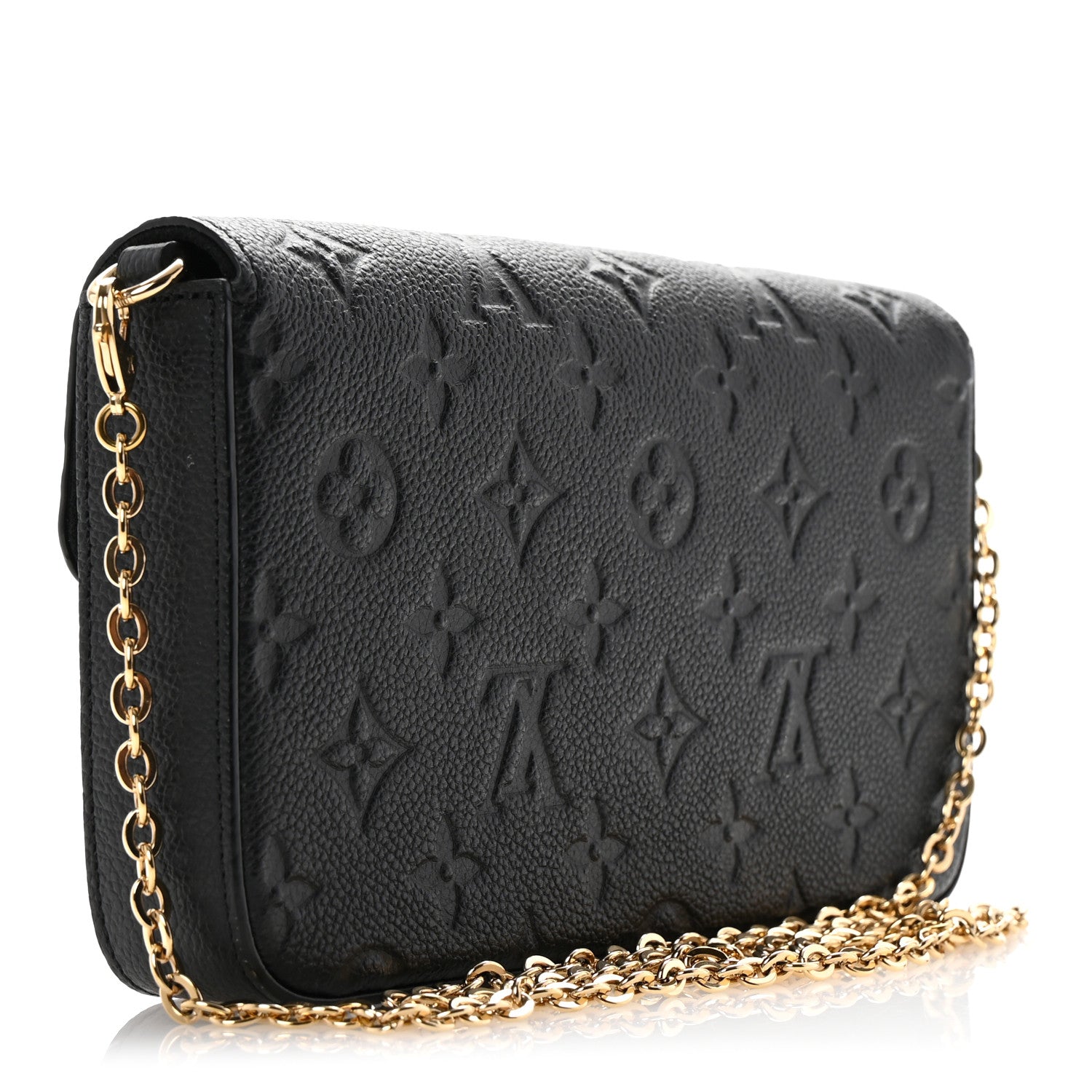 Louis Vuitton Empreinte Pochette Felicie Chain Wallet Black 4 of 13