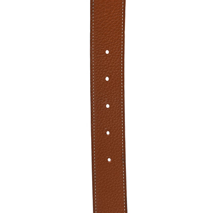 Hermes Swift Togo 32mm Belt Strap 90 Black Gold 7 of 13