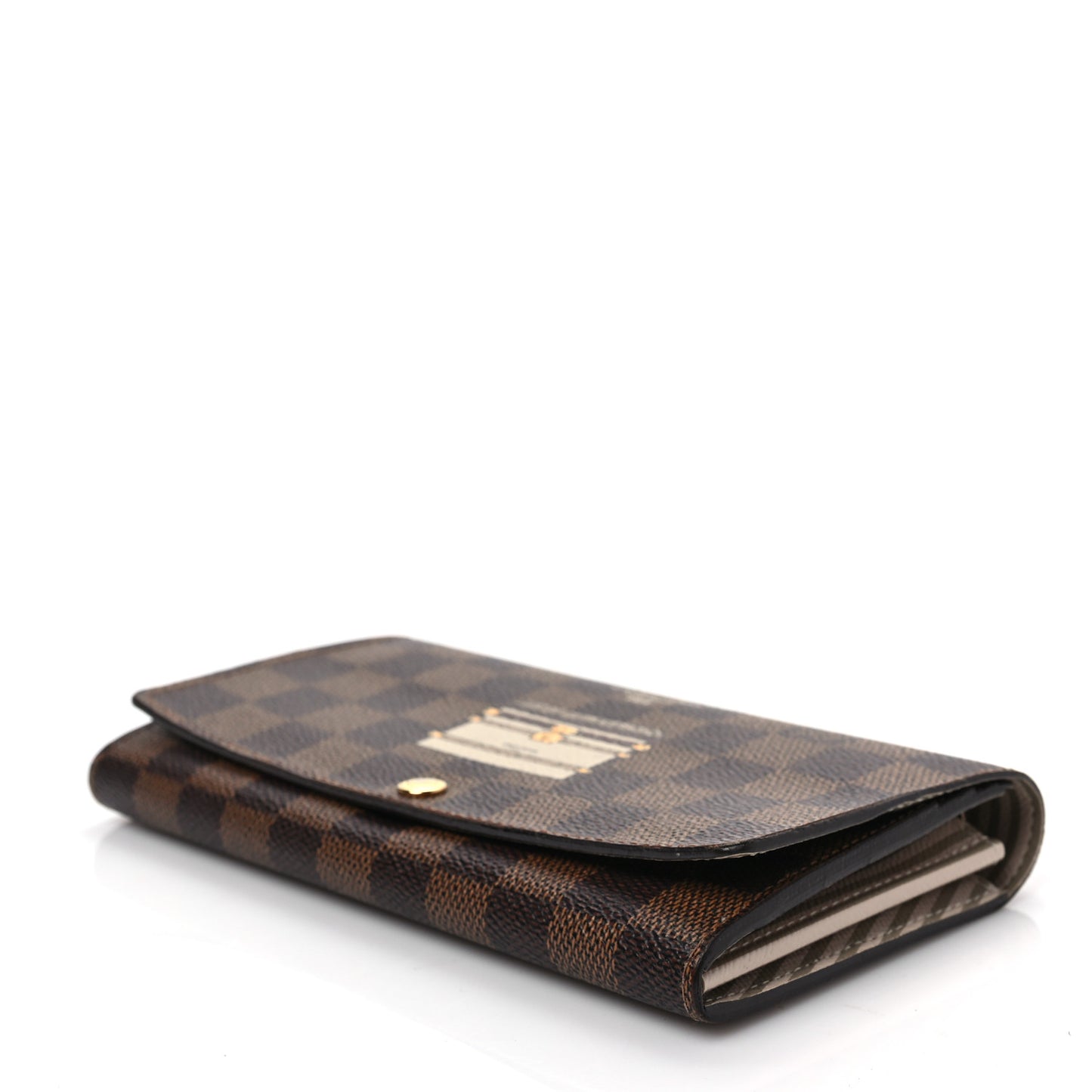 Damier Ebene Trunks and Locks Sarah Wallet