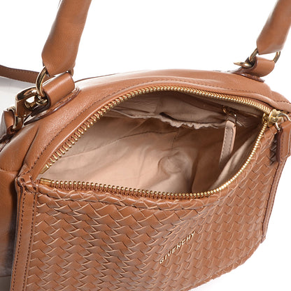 Givenchy Lambskin Small Woven Pandora Tan 5 of 12