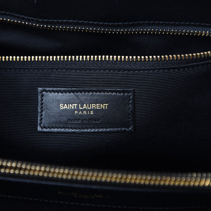 Saint Laurent Soft Calfskin Monogram Cassandre Shopper Black 5 of 19