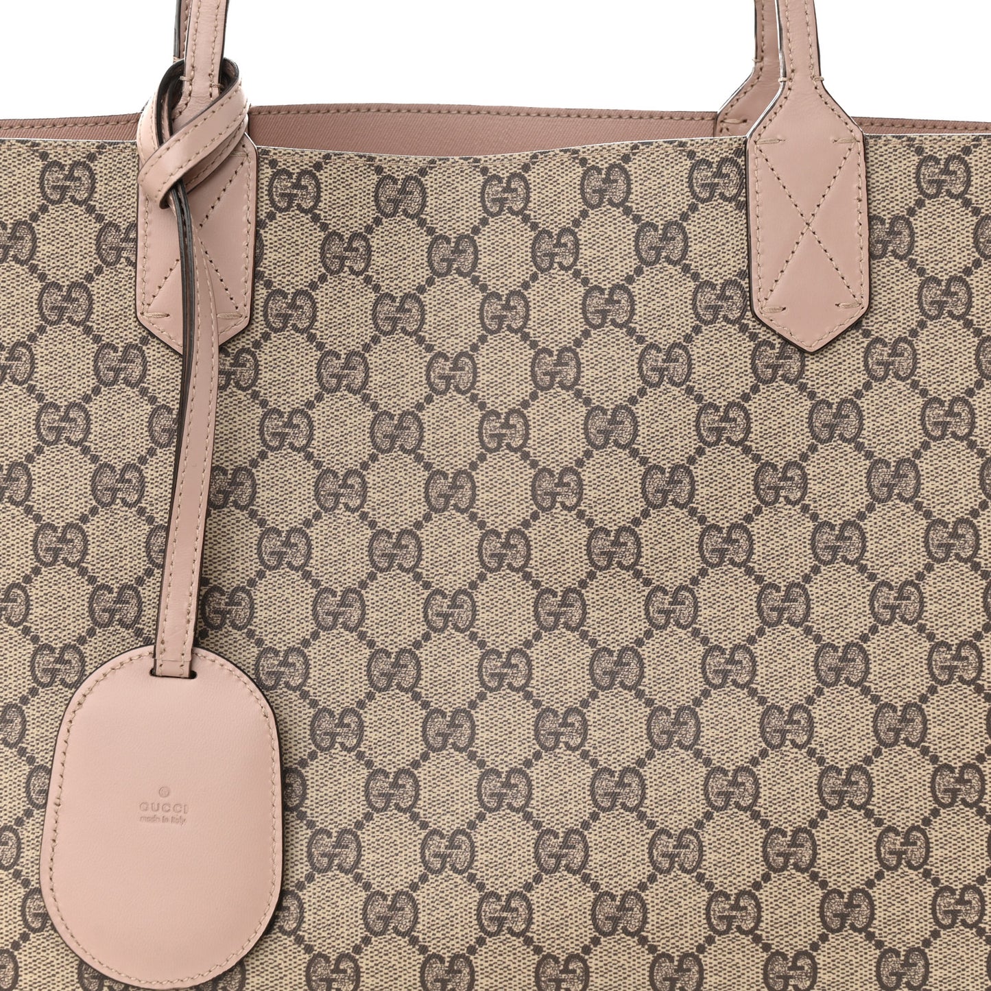 GG Supreme Monogram Medium Reversible Tote Beige Dark Cipria