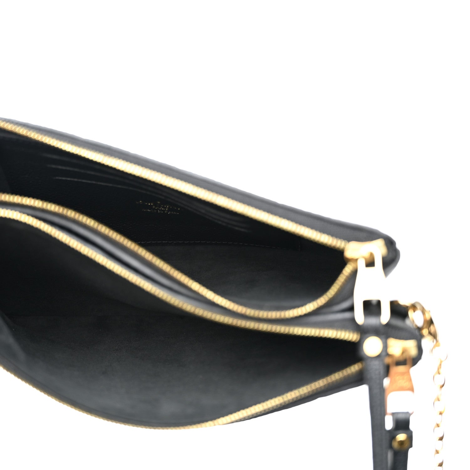 Louis Vuitton Empreinte Double Zip Pochette Black 5 of 10