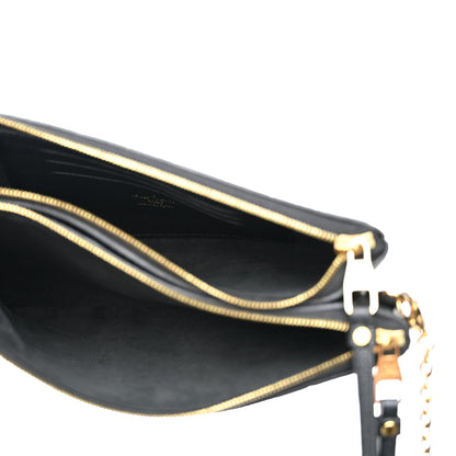 Louis Vuitton Empreinte Double Zip Pochette Black 5 of 10