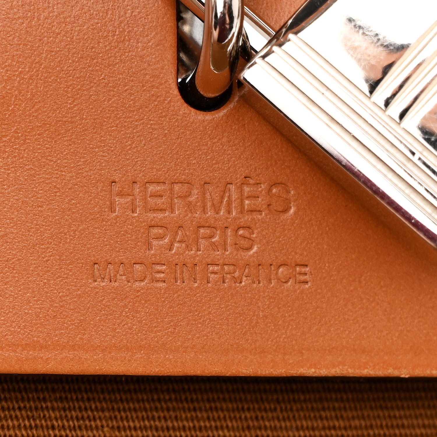 Hermes Vache Hunter Toile Herbag Zip 31 PM Alezan 7 of 11