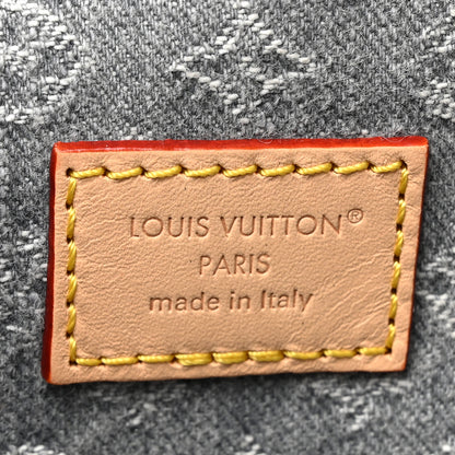Louis Vuitton Monogram Denim CarryAll MM  Washed Gray 7 of 10