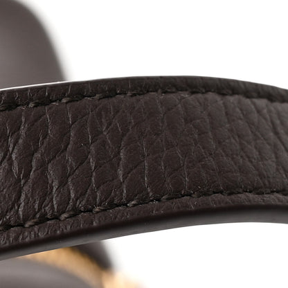 Loro Piana Grained Calfskin L19 Extra Pocket Pouch Dark Chocolate Liquorice 10 of 11