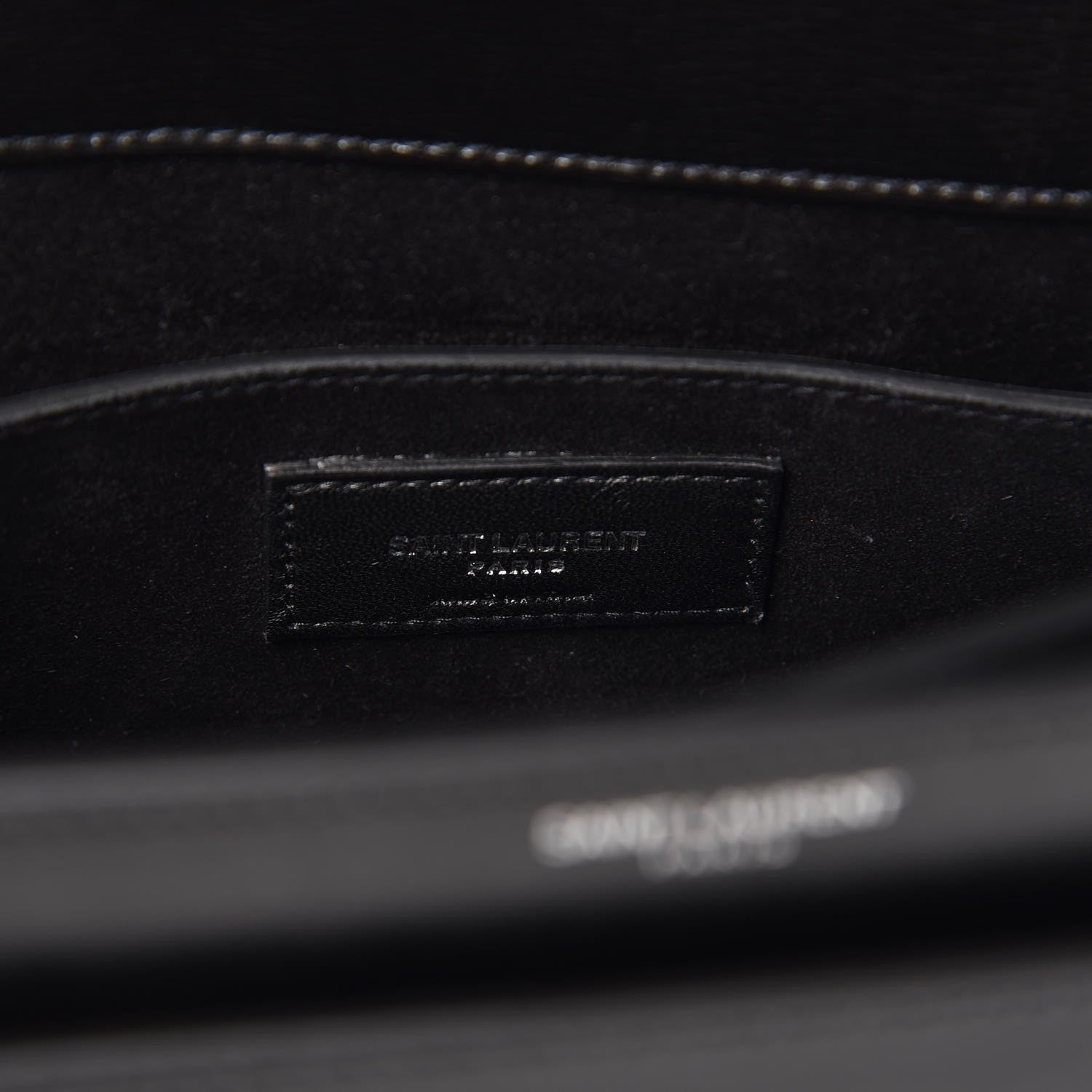 Saint Laurent Calfskin Large Monogram Sunset Black 7 of 7