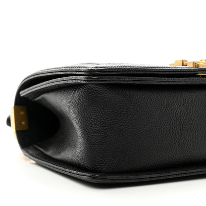 Chanel Caviar Quilted Medium Boy Flap Black 9 of 10