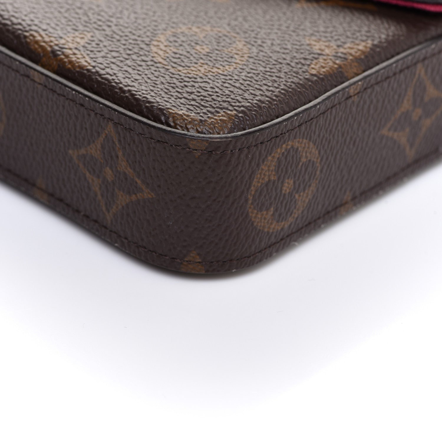 Louis Vuitton Monogram Pochette Felicie Chain Wallet Fuchsia 11 of 11