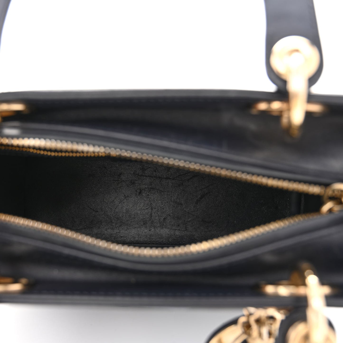 Calfskin Pockets Medium Lady Dior Blue