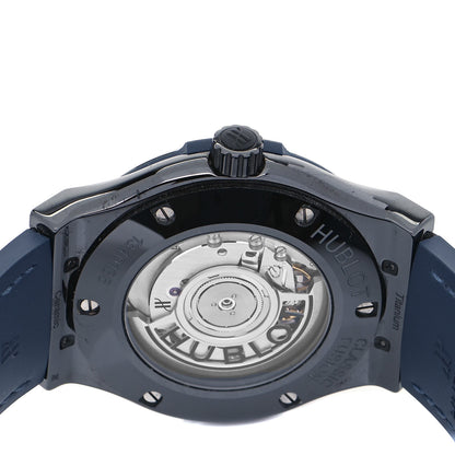 Hublot Ceramic Alligator 42mm Classic Fusion Automatic Watch Blue 542.CM.7170.LR 4 of 5
