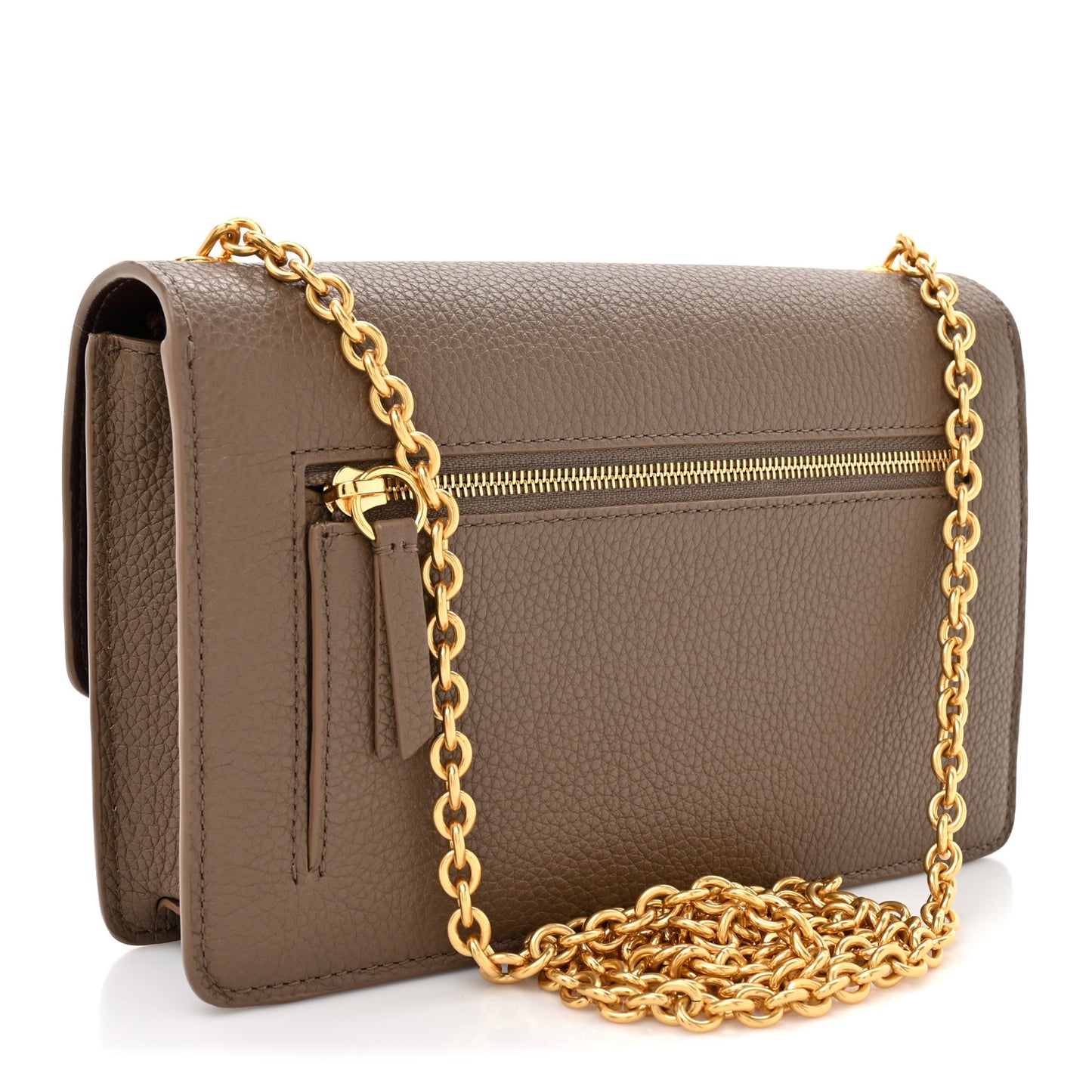 Small Classic Grain Calfskin Small Darley Clay