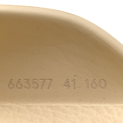 Gucci Rubber Monogram GG Go Through Platform Slide Clogs 41 Mystic White 8 of 10