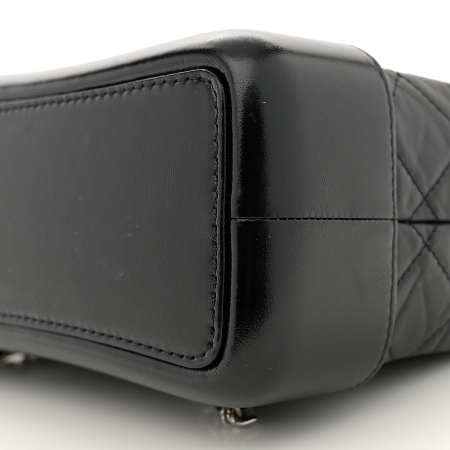 Chanel Aged Calfskin Quilted Small Gabrielle Backpack Black 10 of 14