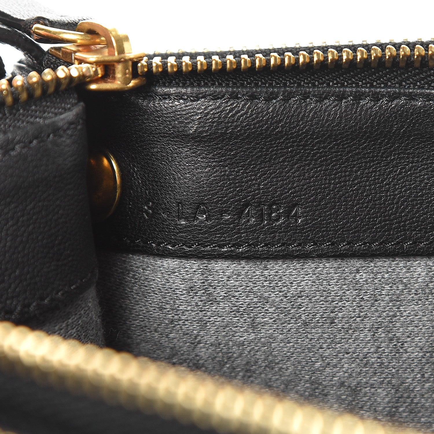 Celine Lambskin Large Trio Crossbody Bag Black 7 of 10