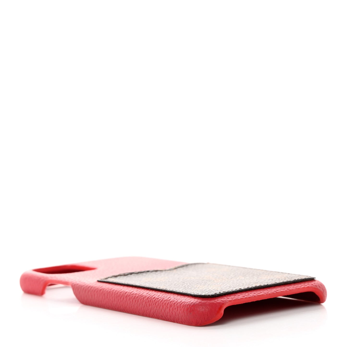 Calfskin Monogram iPhone 11 Pro Max Bumper Scarlet