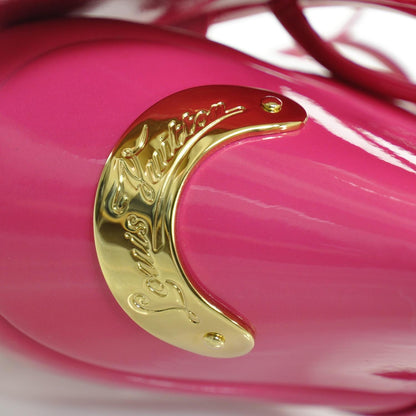 Louis Vuitton Patent Wedge Sandals 37 Rose Pop 5 of 8