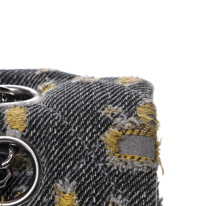 Chanel Distressed Denim Medium Double Flap Dark Blue 12 of 12