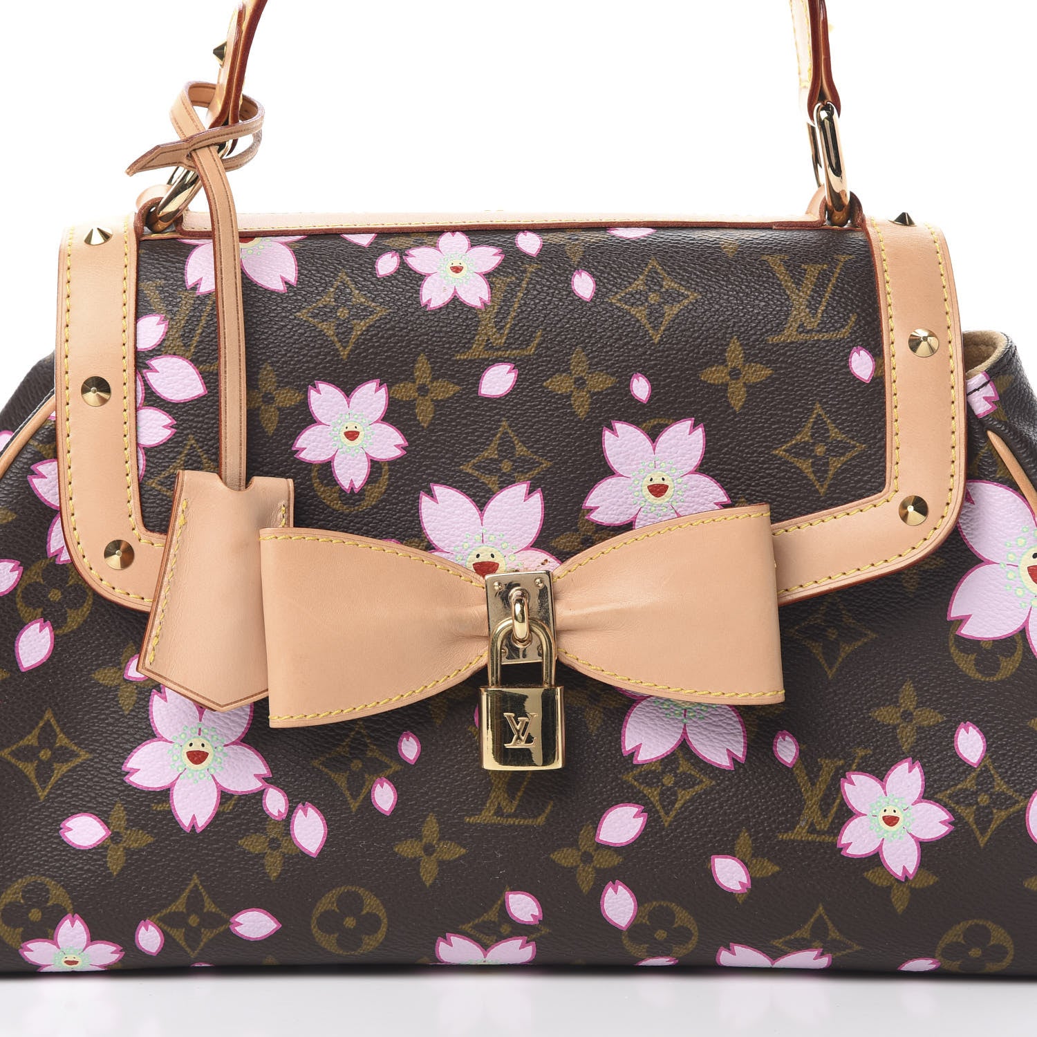 Louis Vuitton Monogram Cherry Blossom Sac Retro Bag Brown 8 of 14