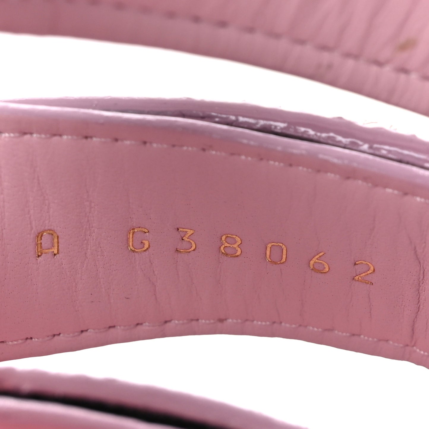 Suede Calfskin Velcro Flat Sandals 37 Light Pink