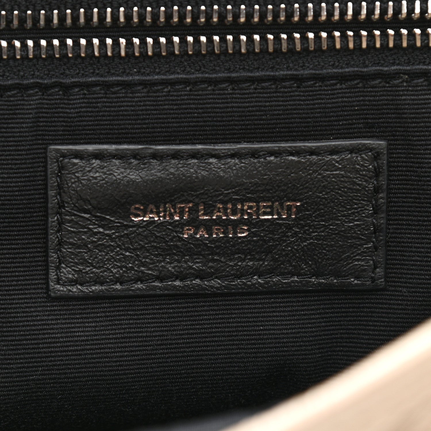 Saint Laurent Crinkled Calfskin Matelasse Monogram Medium Niki Chain Satchel Light Natural 6 of 12