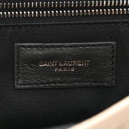 Saint Laurent Crinkled Calfskin Matelasse Monogram Medium Niki Chain Satchel Light Natural 6 of 12