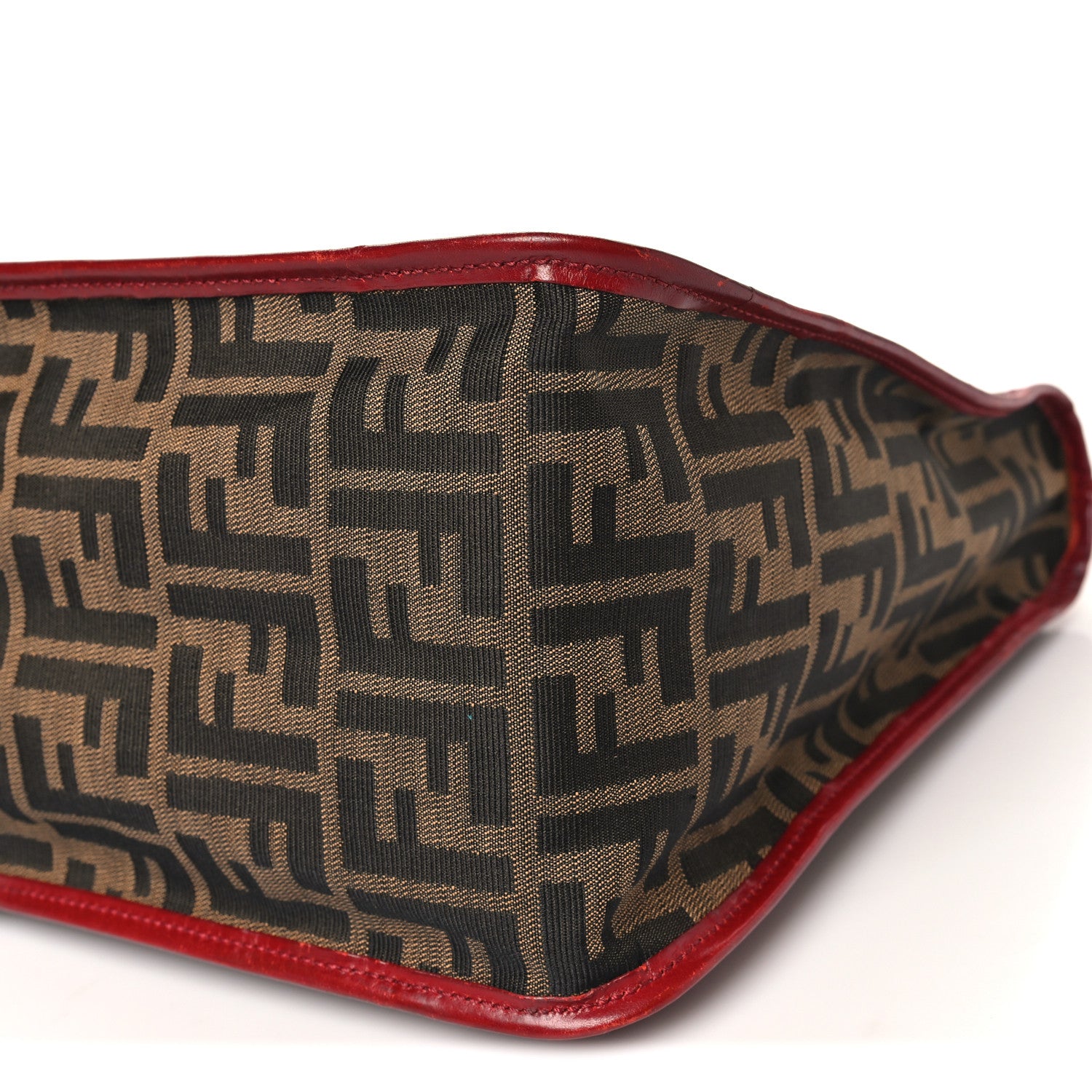 Fendi Zucca Handbag Tobacco Red 1836088 – FASHIONPHILE