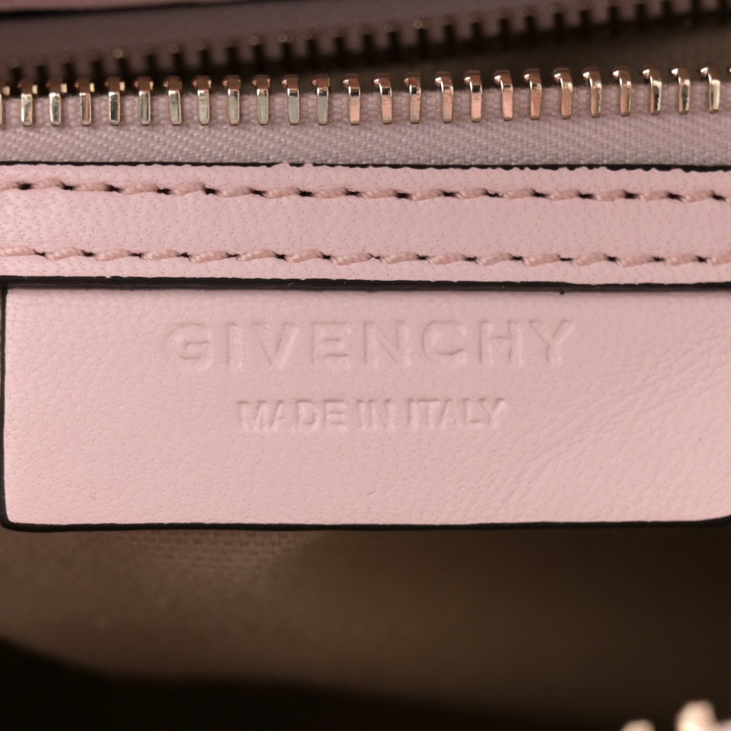 Calfskin Crocodile Embossed Mini Antigona Pink