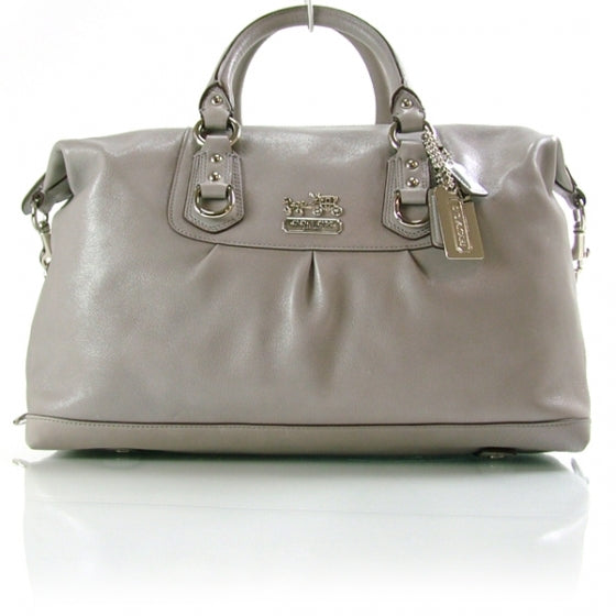 FASHIONPHILE COACHLeatherMadisonSABRINAToteGrey 1 of 10