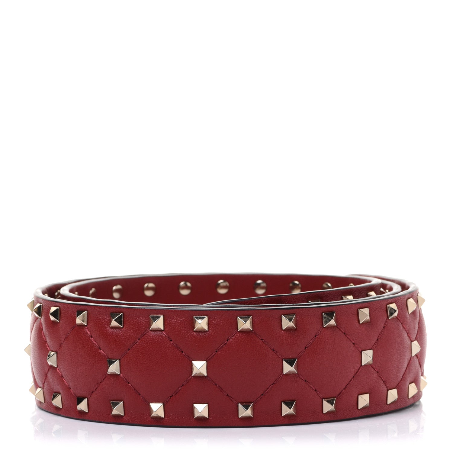 Valentino Garavani Nappa Rockstud Spike Shoulder Strap Rosso Valentino 2 of 7