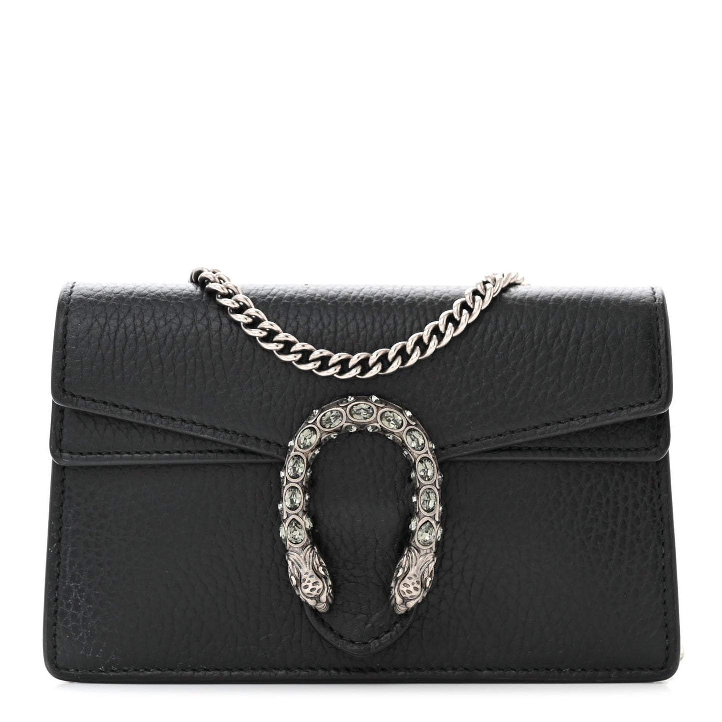 Calfskin Super Mini Dionysus Shoulder Bag Black