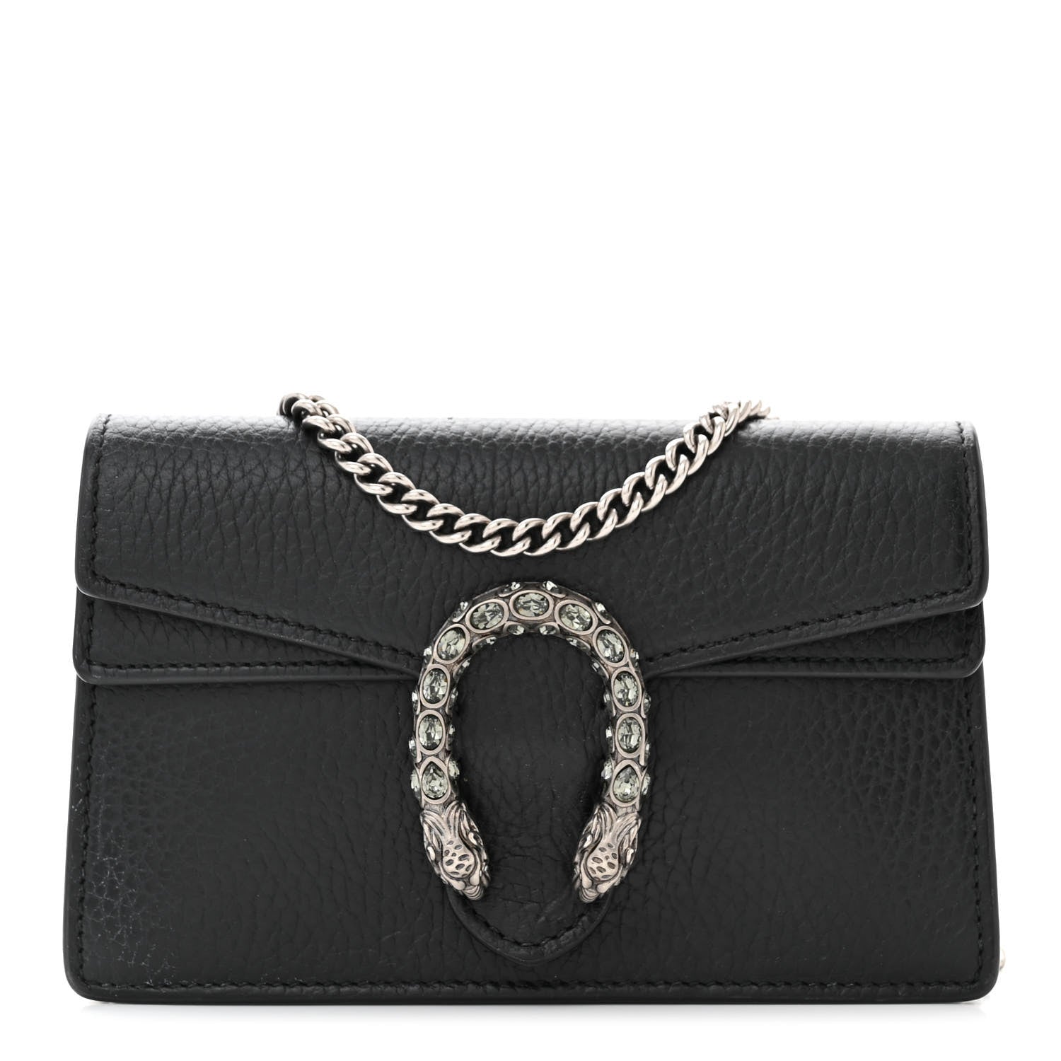 Gucci Calfskin Super Mini Dionysus Shoulder Bag Black 1 of 10