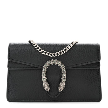 Gucci Calfskin Super Mini Dionysus Shoulder Bag Black 1 of 10