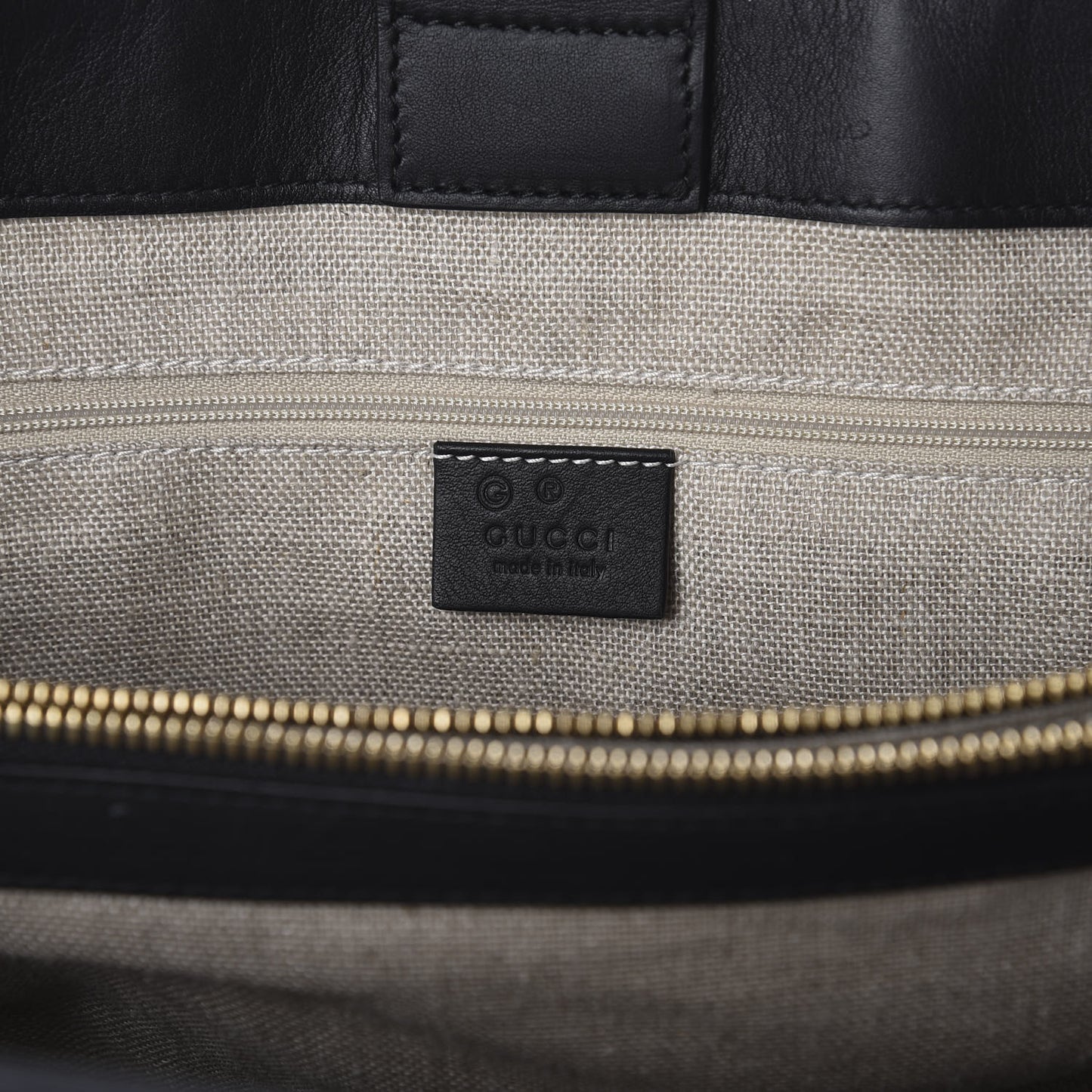 Soft Microguccissima Large Tote Black