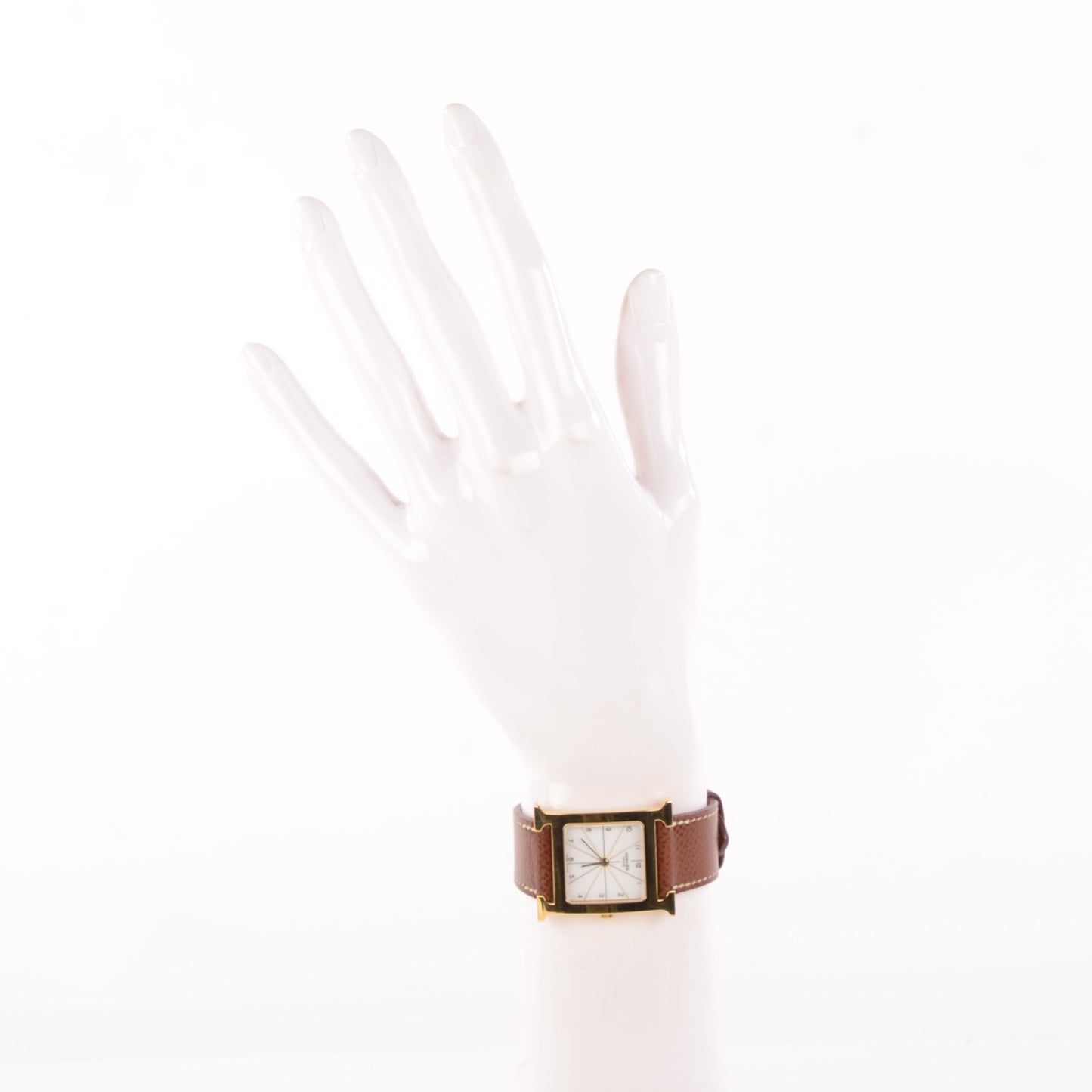 Stainless Steel Epsom 26mm Heure H Hour Quartz Watch Gold