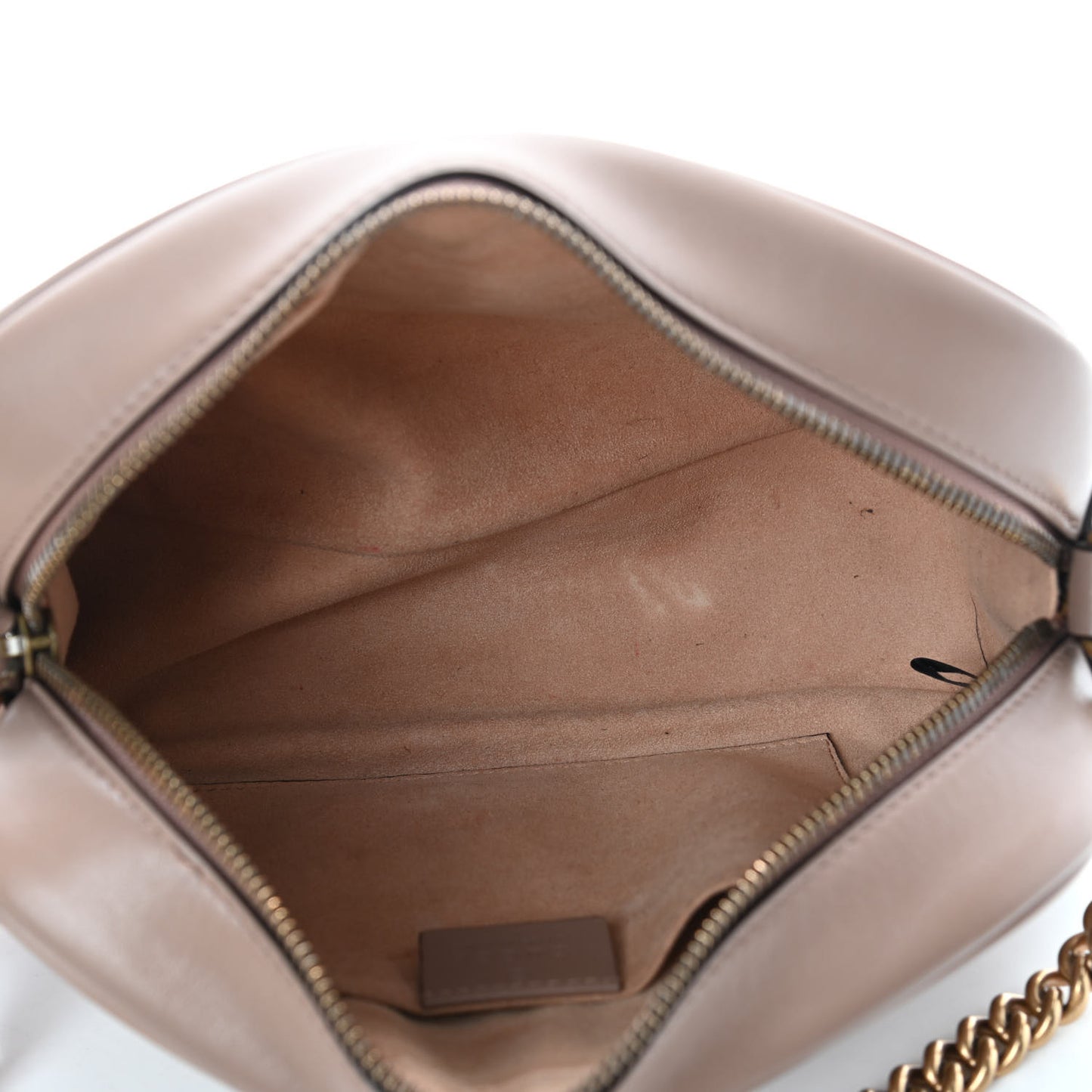 Calfskin Matelasse Small GG Marmont Chain Shoulder Bag Porcelain Rose