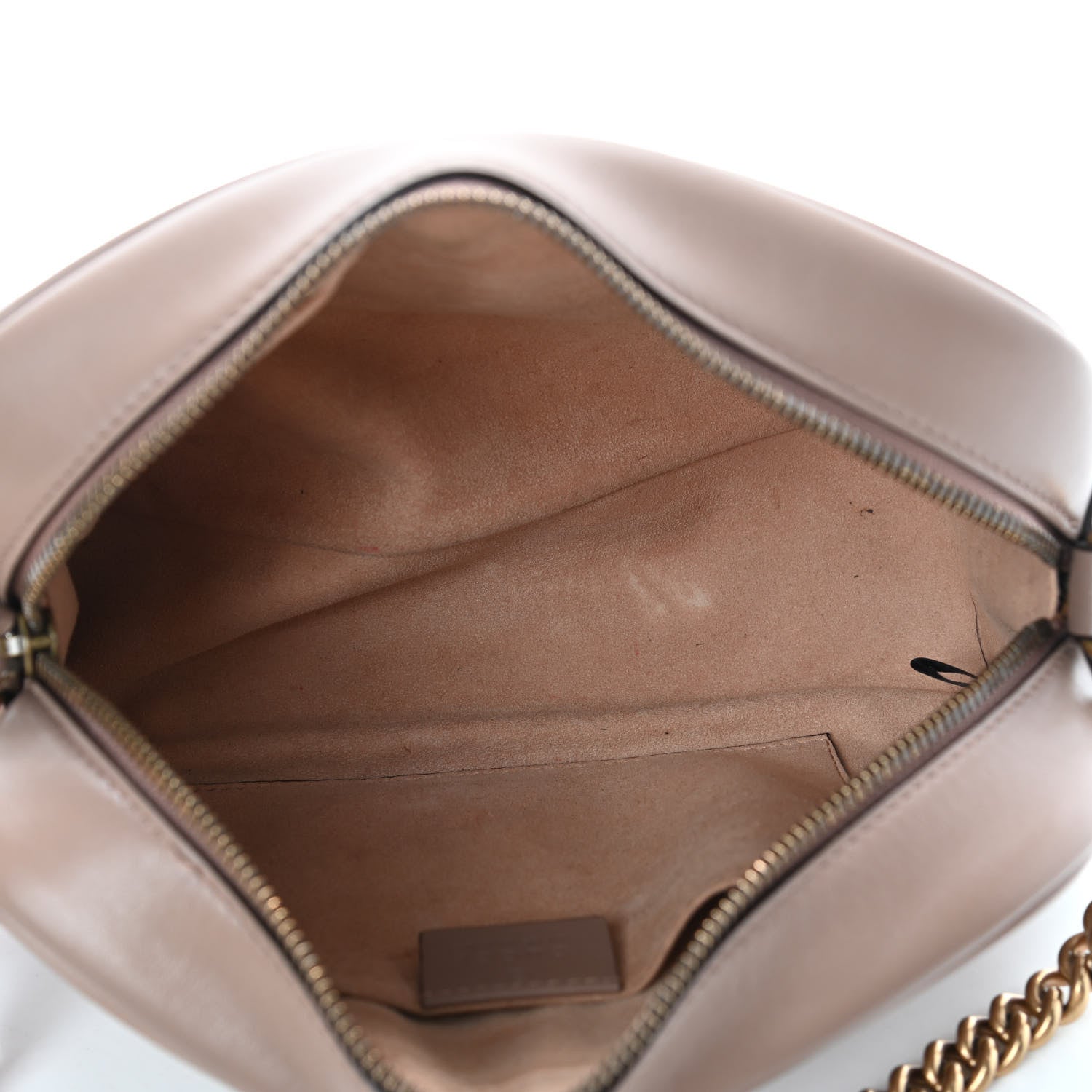 Gucci Calfskin Matelasse Small GG Marmont Chain Shoulder Bag Porcelain Rose 4 of 9
