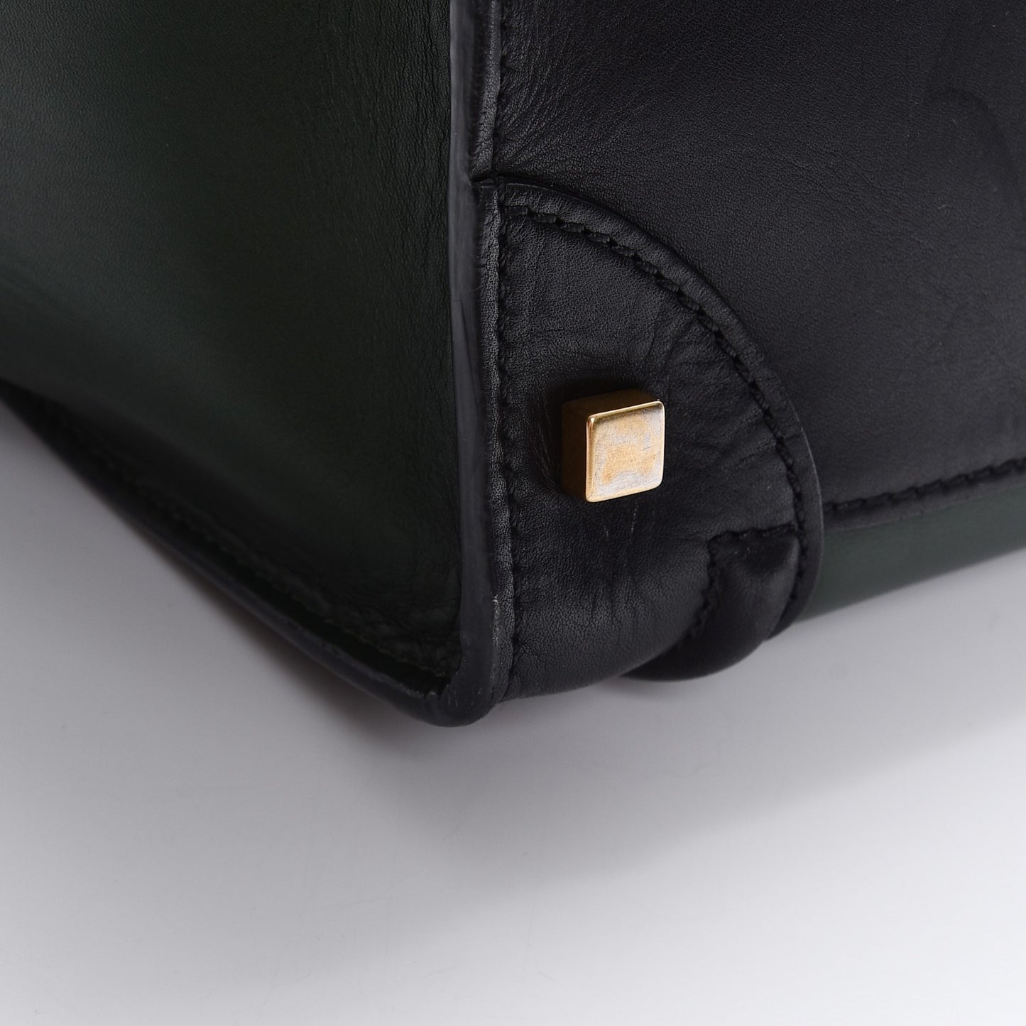 Smooth Calfskin Mini Tri-Color Luggage Forest